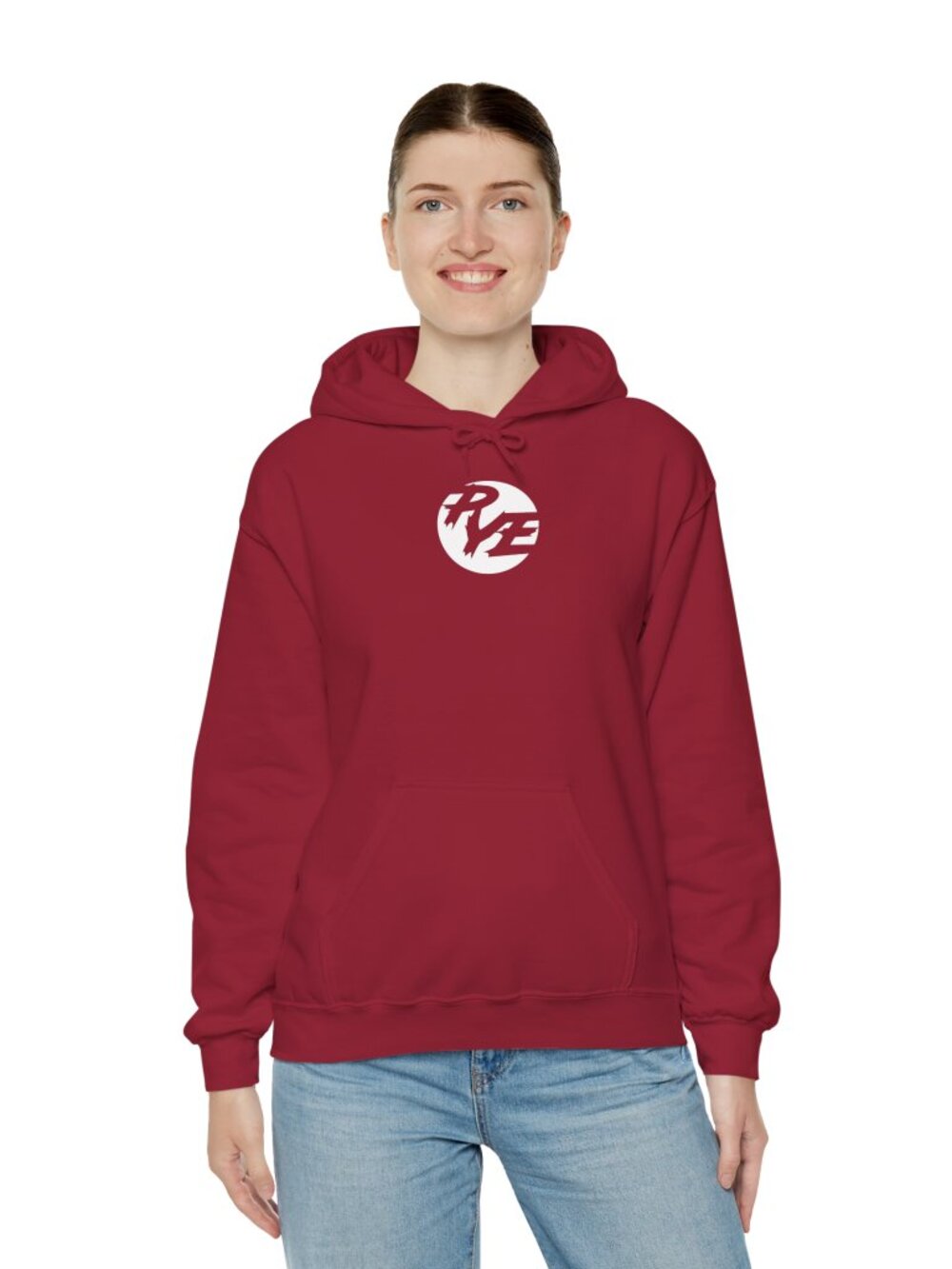 PYE Logo Hoodie | Unisex Streetwear Sweatshirt | Cardinal Red